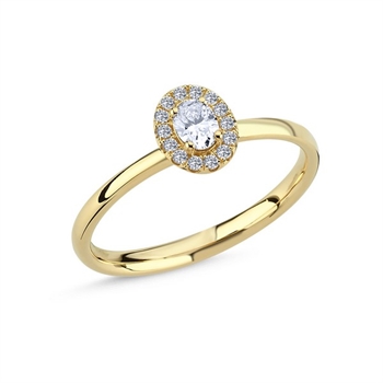 Champagne diamantring fra Nuran A3082 024